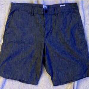 GAP Essential Khaki 10" Short Mens 34 Blue GapFlex Waistband Worn only 2 times